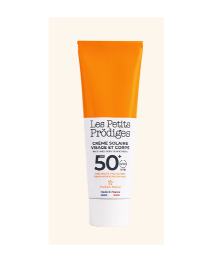 Crème solaire visage et corps