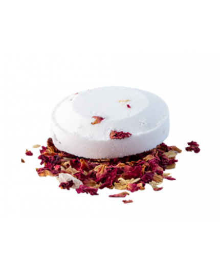 Galet de douche effervescent rose de damas